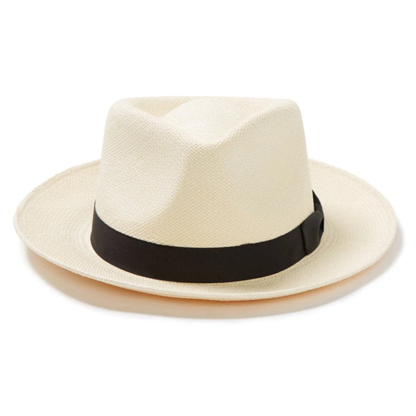 Stetson Reward Pinch Front Shantung Straw Fedora - Image 3