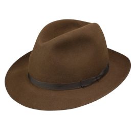 Stetson Travel Luxe Rollable Fur Felt Fedora Premium Fur Felt Fedora