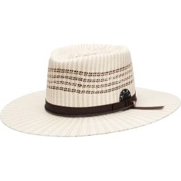Biltmore Diamond Bangora Double Diamond Crown Straw Fedora